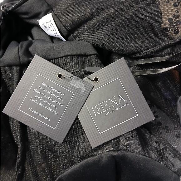 Mac Duggal Ieena Corset Dress Womens Size 2 Black Beaded Formal Evening Gown - Picture 6 of 11